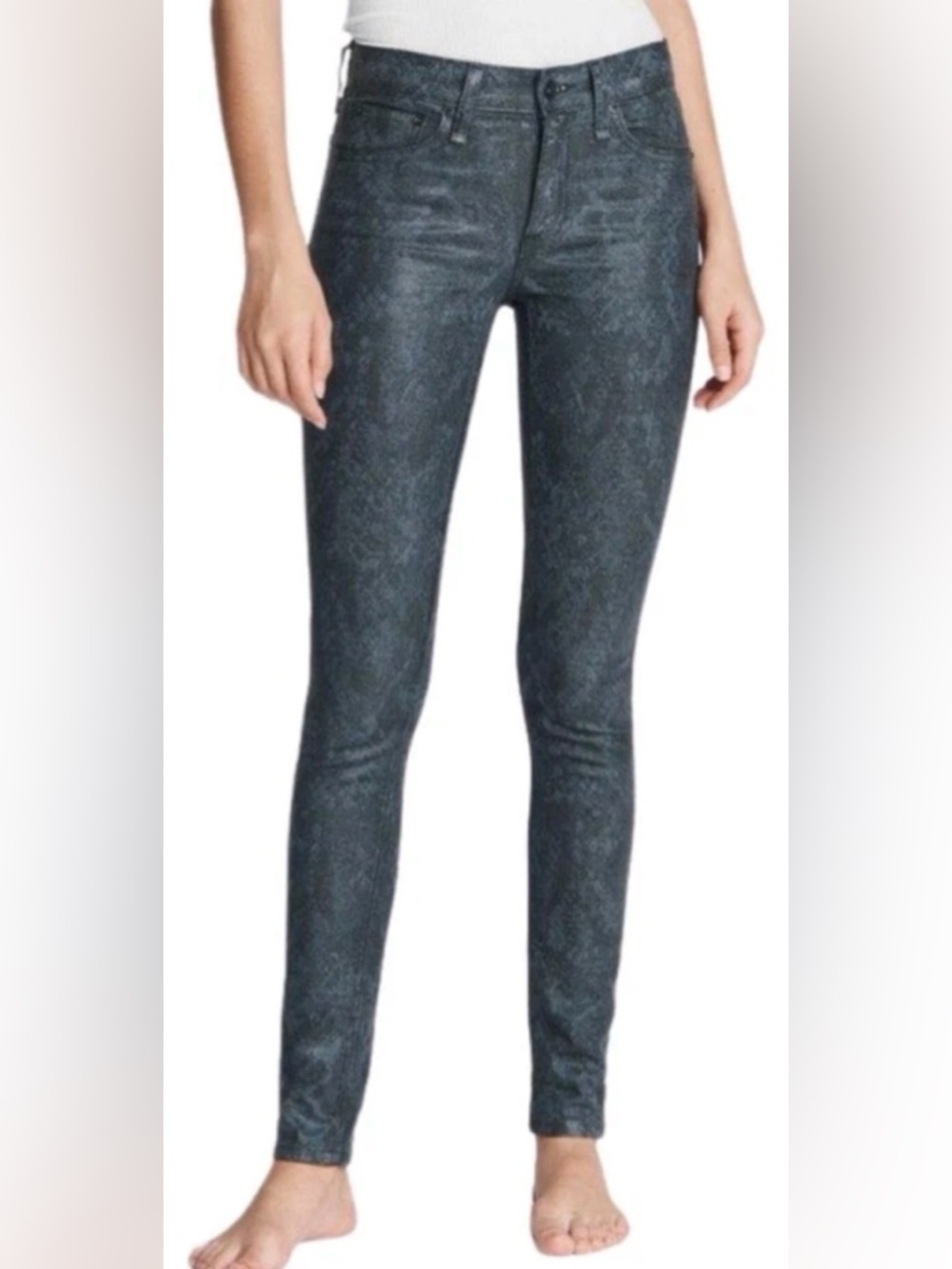 rag & bone Women's Skinny Jeans - Charcoal Gray